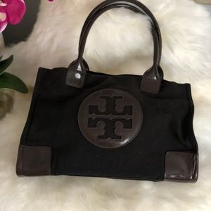 Tory Burch Ella Canvas Mini Tote.